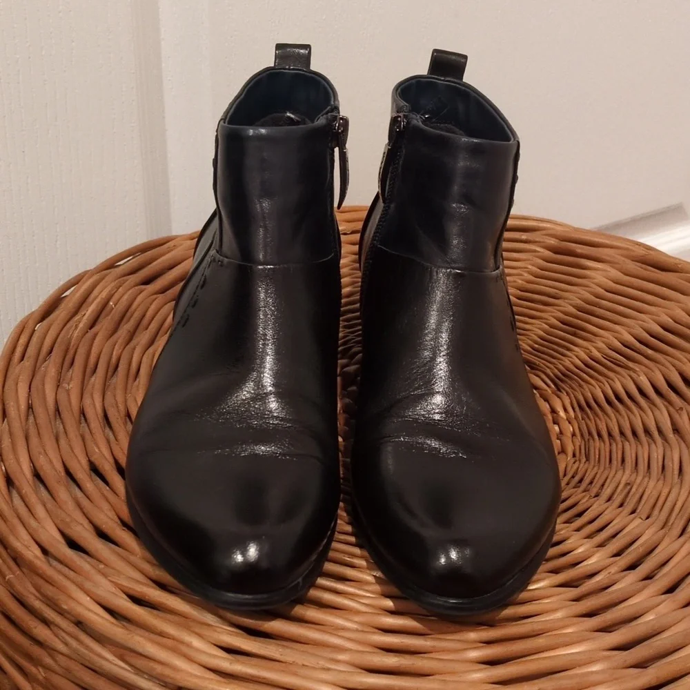 Regarde le Ciel Black Leather Ankle  Boots Womens EU 37 / 6.5 - Picture 8 of 9